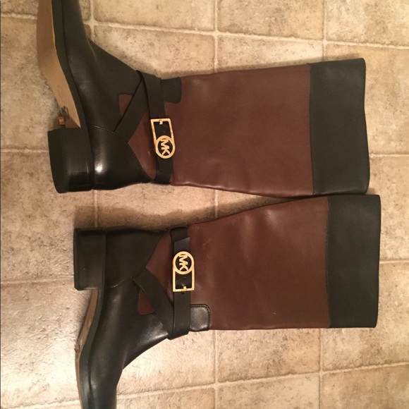 Black and  Brown Michael Kors Boots - Picture 2 of 3